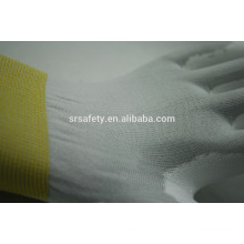 SRSAFETY 13 Gauge Nylon Liner beschichtet weiß PU auf Hand Handschuhe